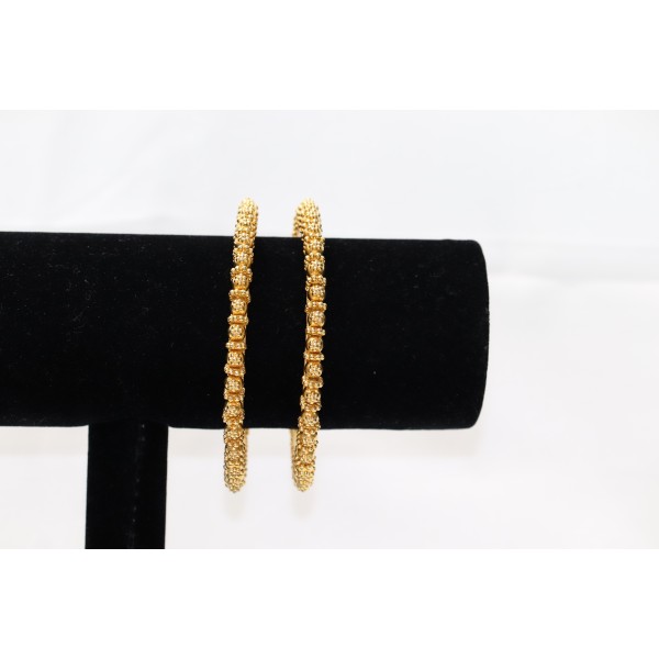22k Antique Yellow Gold Bangles Set