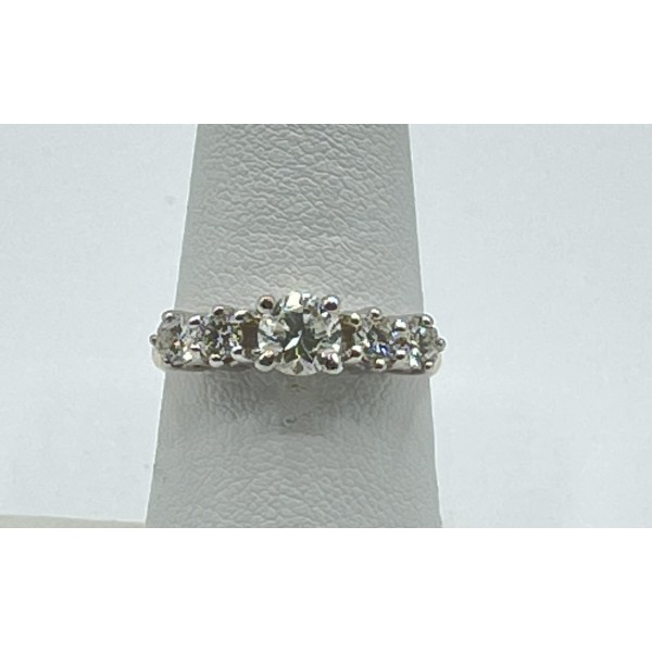 18k White and Yellow Gold Diamond Rings 