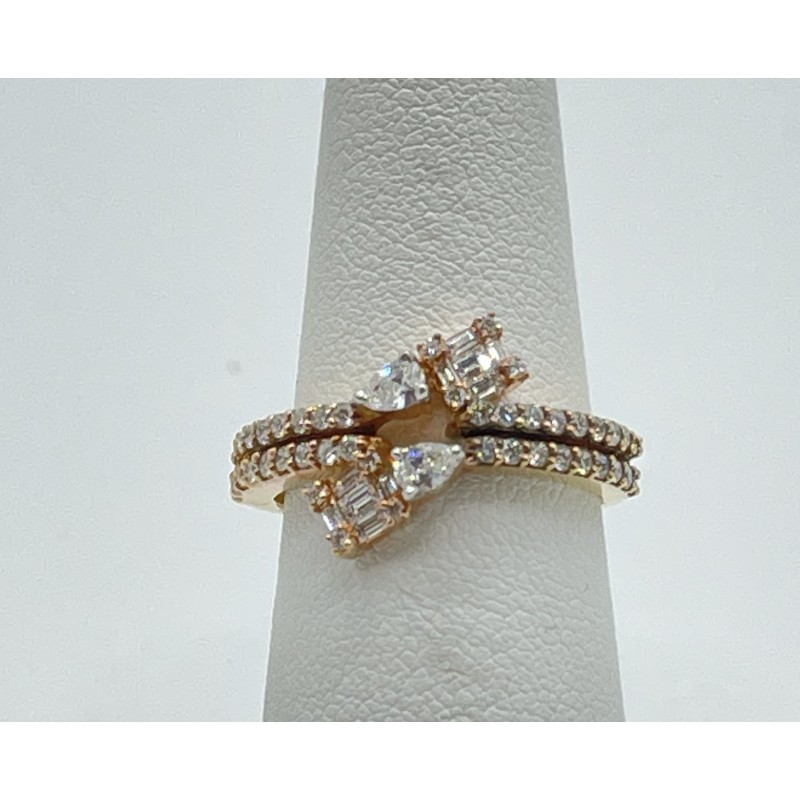 18k Rose Gold Diamond Rings 