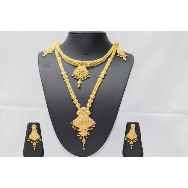 22k Yellow Gold Necklace Set 