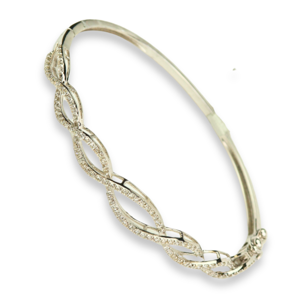 1.08 CT Diamond Bracelet in 18K White Gold