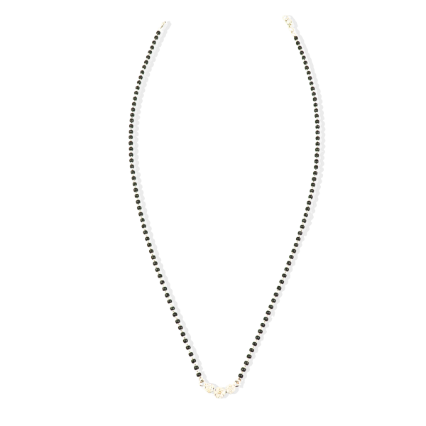 Splendid 0.47 CT Diamond Mangalsutra in 18K White Gold