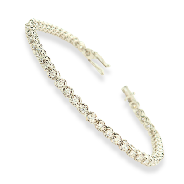 1.49CT Diamond Bracelet in 18K White Gold 